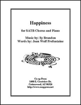 Happiness SATB choral sheet music cover